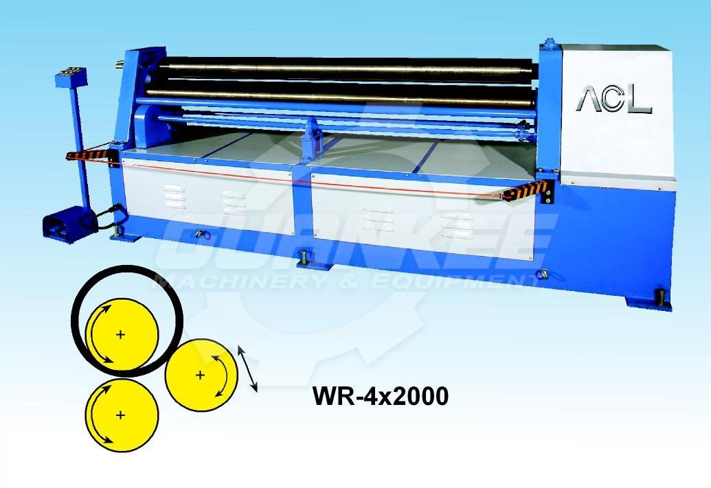 Asymmetrical 3-Roller Plate Bending Machine with One Side Pre-Bending