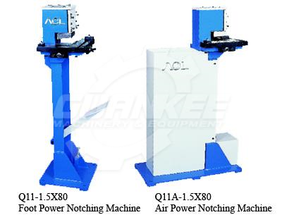 Foot Power, Air Power Notching Machine